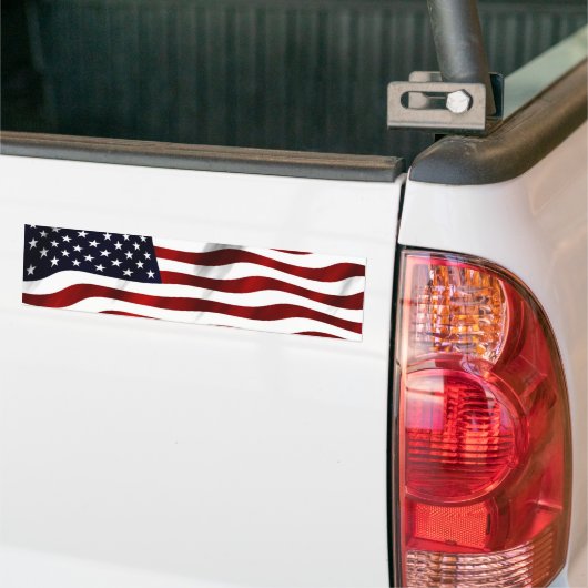 Amerikaanse vlag bumpersticker (Op Truck)