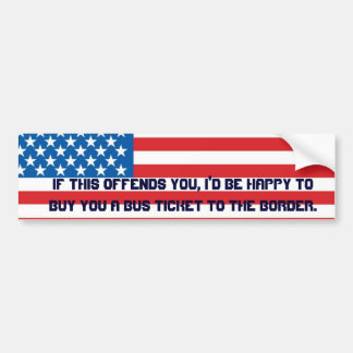 Amerikaanse vlag bumpersticker