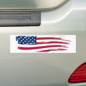 Amerikaanse vlag bumpersticker (Op auto)