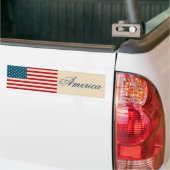 Amerikaanse vlag Bumpersticker (Op Truck)