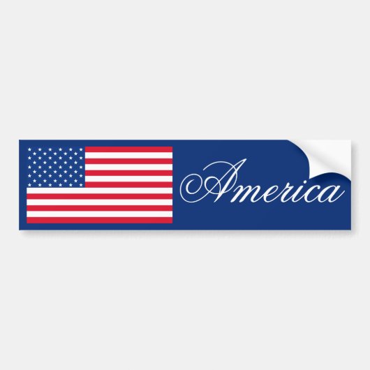Amerikaanse vlag Bumpersticker (Voorkant)