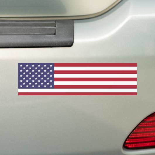 Amerikaanse vlag Bumpersticker (Op auto)