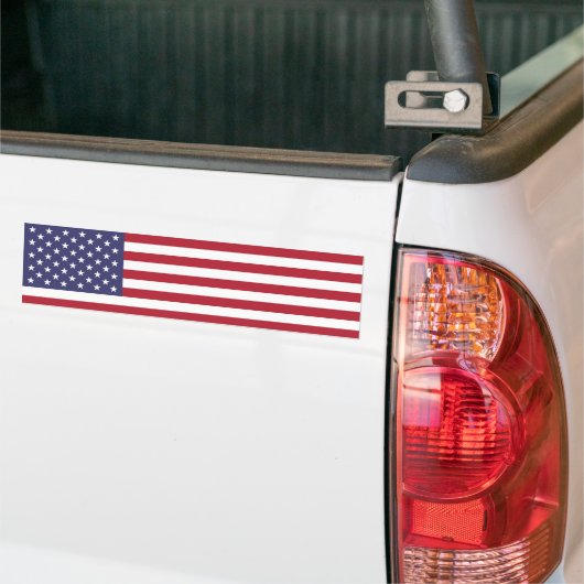 Amerikaanse vlag Bumpersticker (Op Truck)