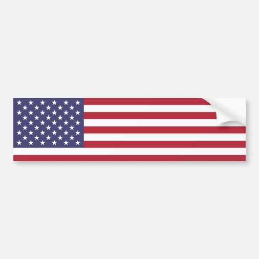 Amerikaanse vlag Bumpersticker (Voorkant)