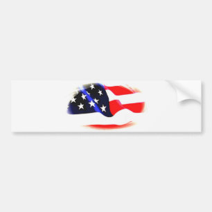Amerikaanse vlag bumpersticker