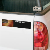  Amerikaanse vlag Bumpersticker (Op Truck)