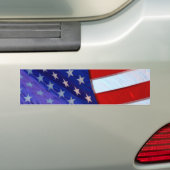 Amerikaanse vlag Bumpersticker (Op auto)
