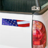 Amerikaanse vlag Bumpersticker (Op Truck)