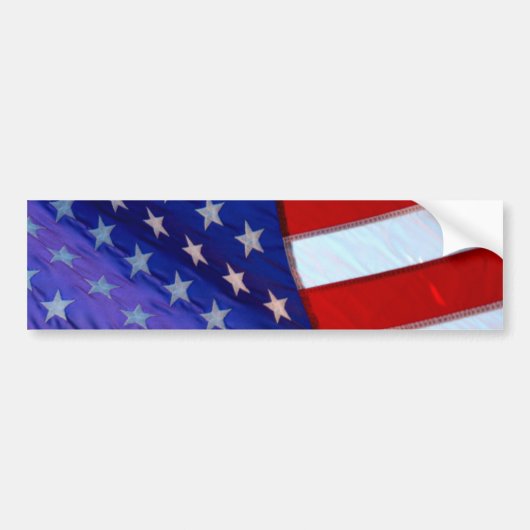 Amerikaanse vlag Bumpersticker (Voorkant)