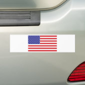 Amerikaanse vlag bumpersticker (Op auto)