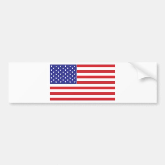 Amerikaanse vlag bumpersticker (Voorkant)