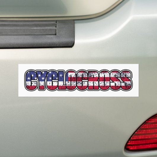 Amerikaanse vlag bumpersticker (Op auto)