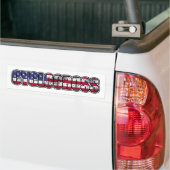 Amerikaanse vlag bumpersticker (Op Truck)