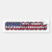 Amerikaanse vlag bumpersticker (Voorkant)