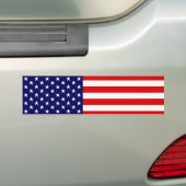 Amerikaanse vlag bumpersticker (Op auto)