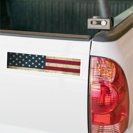 Amerikaanse vlag Bumpersticker (Op Truck)