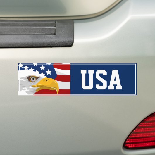 Amerikaanse vlag Bumpersticker (Op auto)