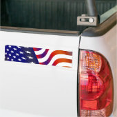 Amerikaanse vlag bumpersticker (Op Truck)