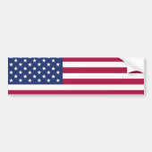 Amerikaanse vlag Bumpersticker (Voorkant)