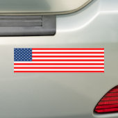 Amerikaanse vlag bumpersticker (Op auto)
