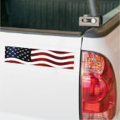 Amerikaanse vlag bumpersticker (Op Truck)