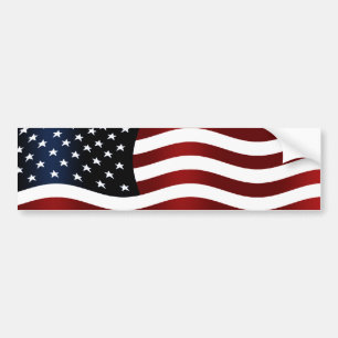 Amerikaanse vlag bumpersticker