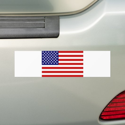 Amerikaanse vlag bumpersticker (Op auto)