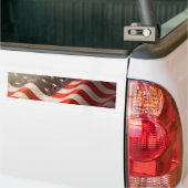 Amerikaanse vlag bumpersticker (Op Truck)