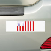Amerikaanse vlag bumpersticker (Op auto)