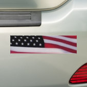 Amerikaanse vlag bumpersticker (Op auto)