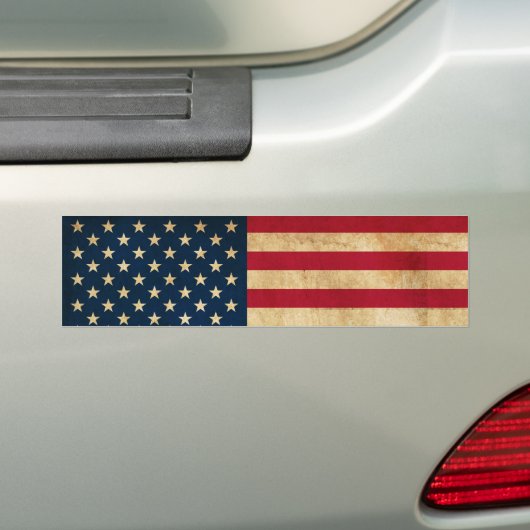 Amerikaanse vlag Bumpersticker (Op auto)