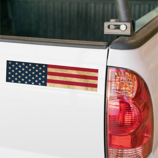  Amerikaanse vlag Bumpersticker (Op Truck)