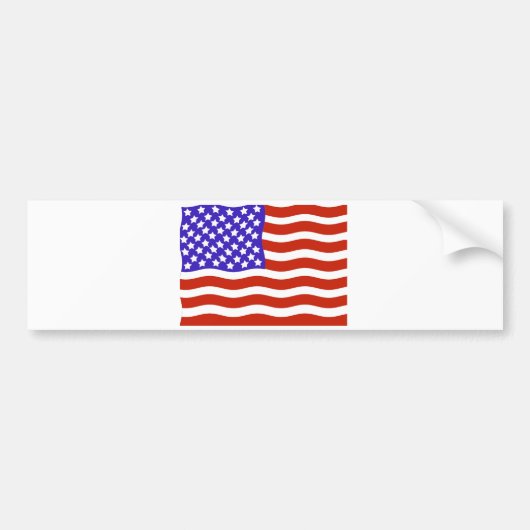 Amerikaanse vlag bumpersticker (Voorkant)