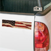 Amerikaanse  vlag bumpersticker (Op Truck)