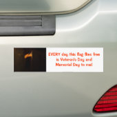 Amerikaanse vlag bumpersticker (Op auto)