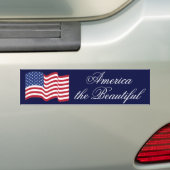 Amerikaanse vlag Bumpersticker (Op auto)