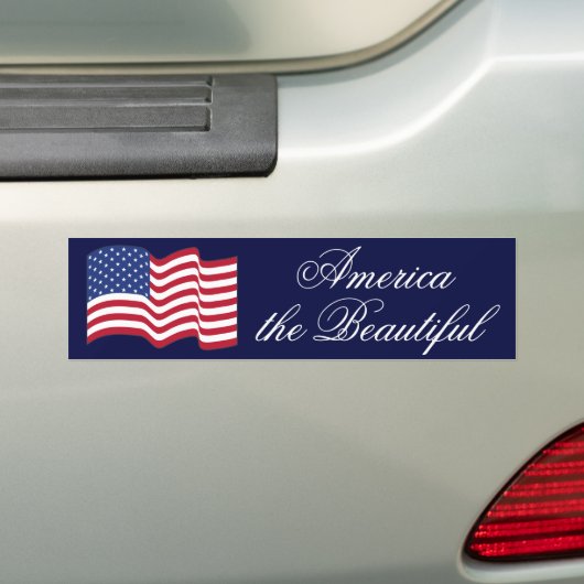 Amerikaanse vlag Bumpersticker (Op auto)