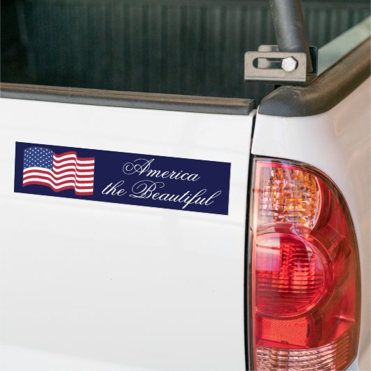 Amerikaanse vlag Bumpersticker (Op Truck)