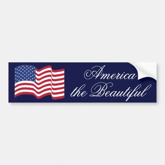 Amerikaanse vlag Bumpersticker (Voorkant)