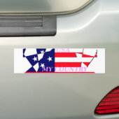 Amerikaanse vlag bumpersticker (Op auto)