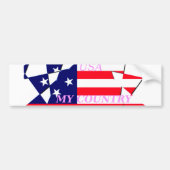 Amerikaanse vlag bumpersticker (Voorkant)