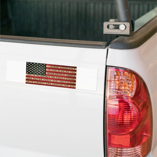 Amerikaanse vlag Bumpersticker (Op Truck)