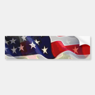 Amerikaanse vlag bumpersticker