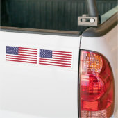 Amerikaanse vlag bumpersticker (Op Truck)