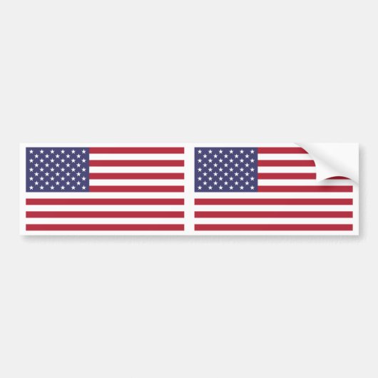Amerikaanse vlag bumpersticker (Voorkant)