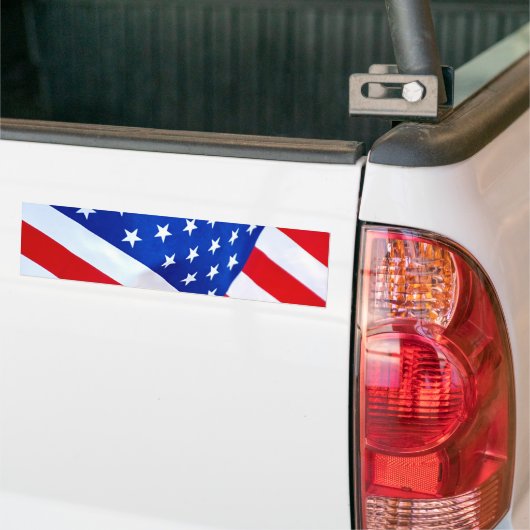 Amerikaanse vlag Bumpersticker (Op Truck)