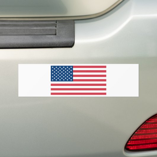 Amerikaanse vlag bumpersticker (Op auto)