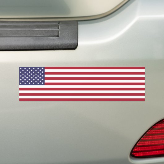 Amerikaanse vlag bumpersticker (Op auto)