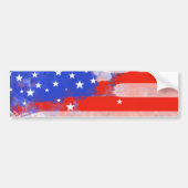 Amerikaanse vlag bumpersticker (Voorkant)