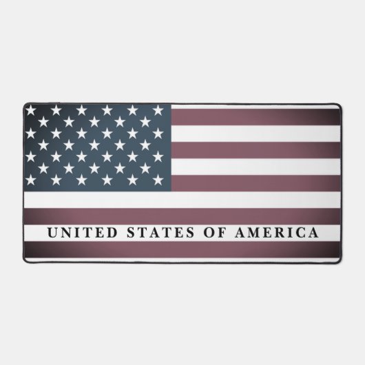 Amerikaanse vlag bureau mat met aangepaste ontwerp (Voorkant)